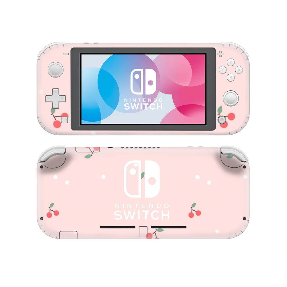 Pure Pink Cherry NintendoSwitch Skin Sticker Decal Cover For Nintendo Switch Lite Protector Nintend Switch Lite Skin Sticker