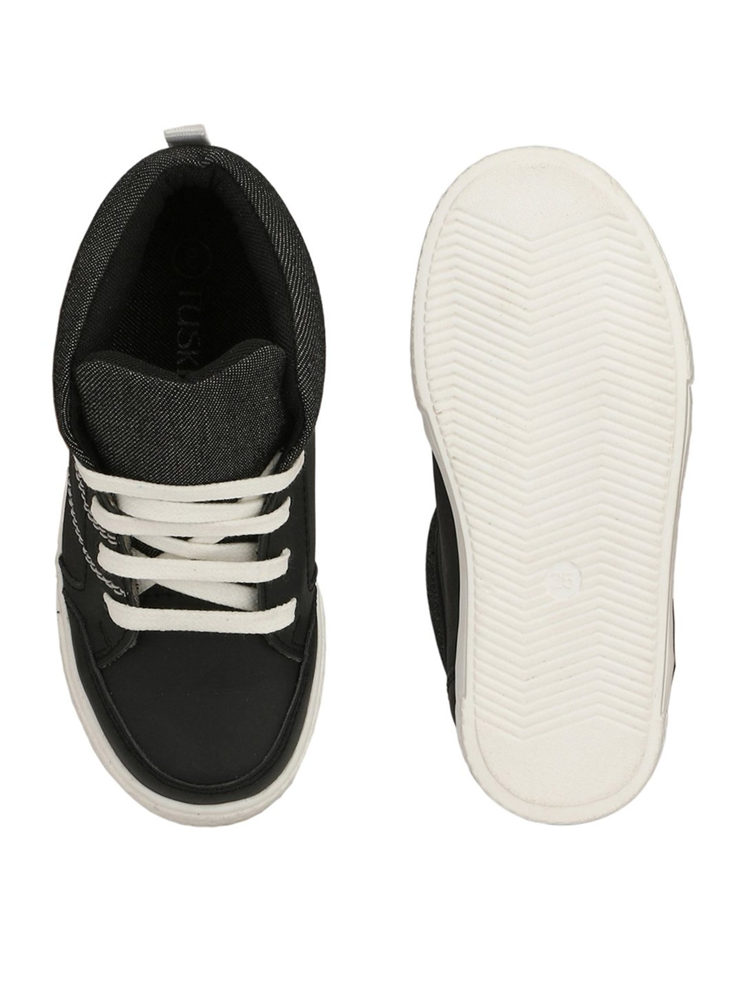 Tuskey Kids Black Sneakers