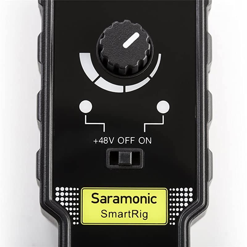 Version Saramonic Smartrig II XLR Microphone amp 63mm Guitar Adapter with Phantom Power Preamp Amplifier for iPhone 8 8 Plus 7 7 Plus 6 iPad iPod Android Smartphone