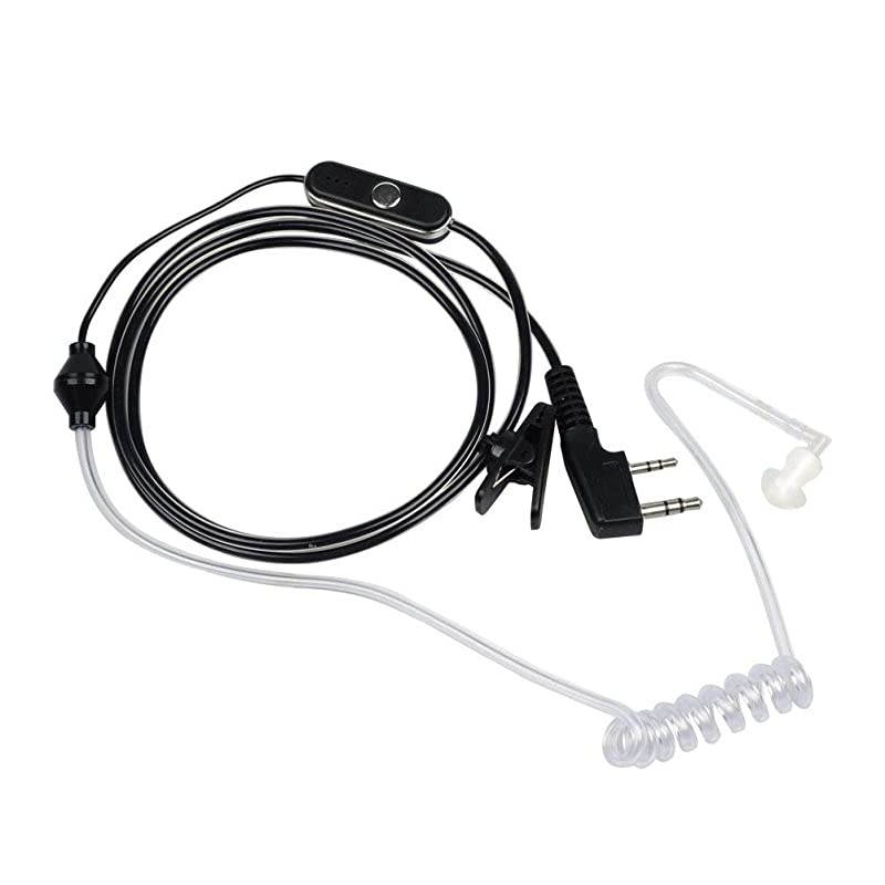 Talkies Earpieces 10 Packs for Baofeng UV5R BF888S Retevis H777 Kenwood PUXING with 2 Pins Acoustic Tube Headset with Mic