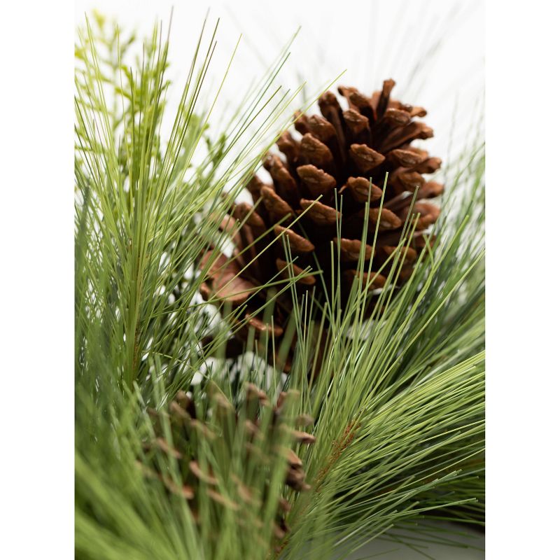Sullivans Pinecone Artificial Mini Wreath 18"H Green