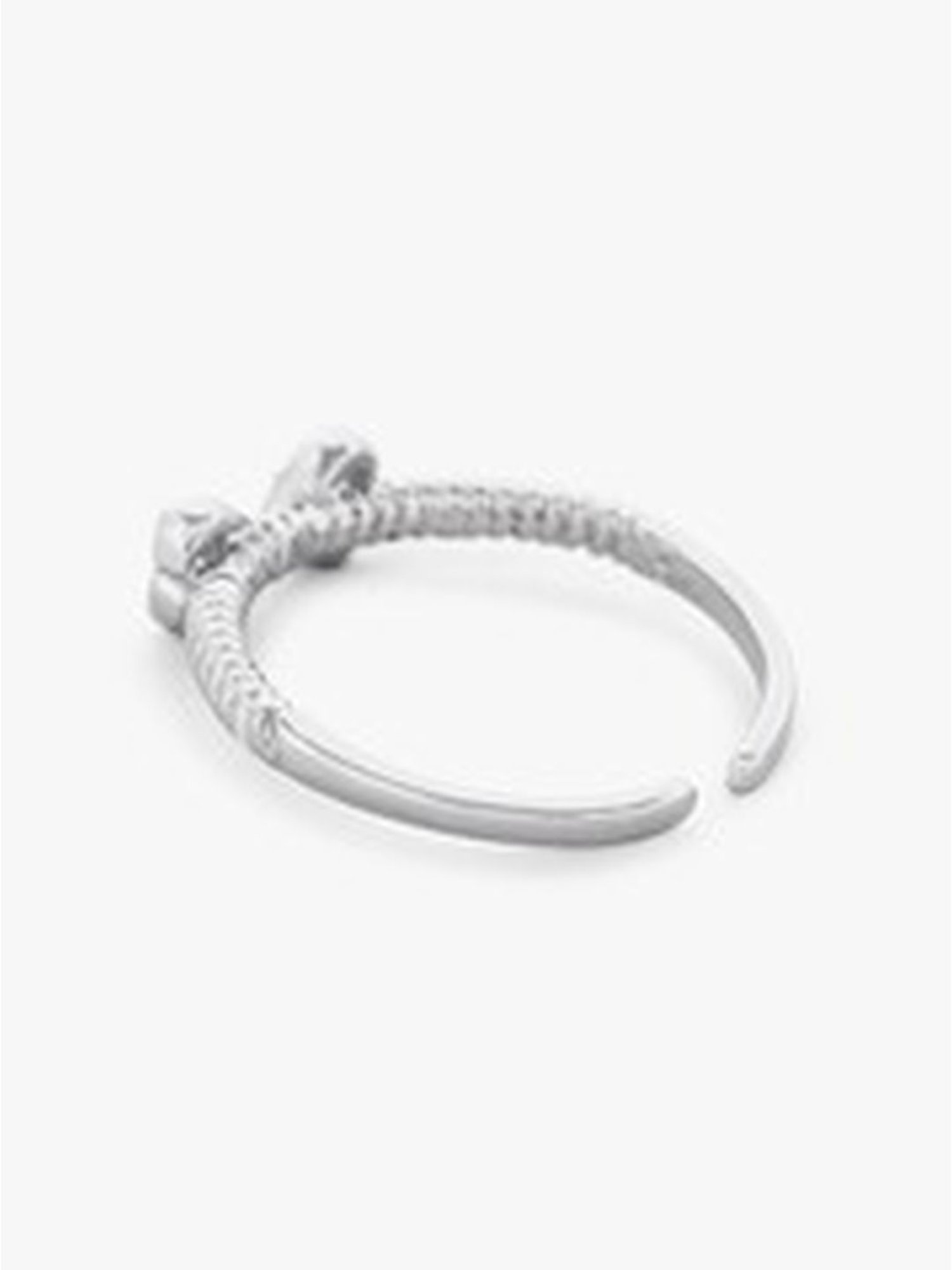 March by FableStreet 92.5 Sterling Silver Stackable Heart Ring for Women