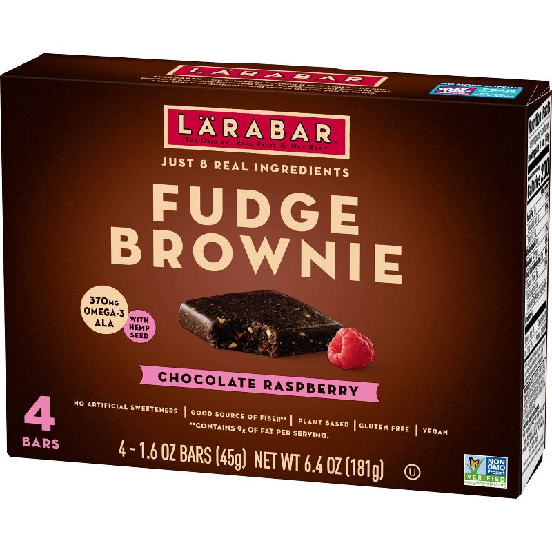 Larabar Raspberry Brownie Snack Bar - 4ct/6.4oz