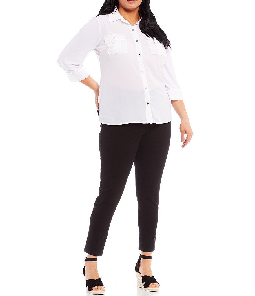 Westbound Plus Size the HIGH RISE fit Denim Skinny Cropped Pants