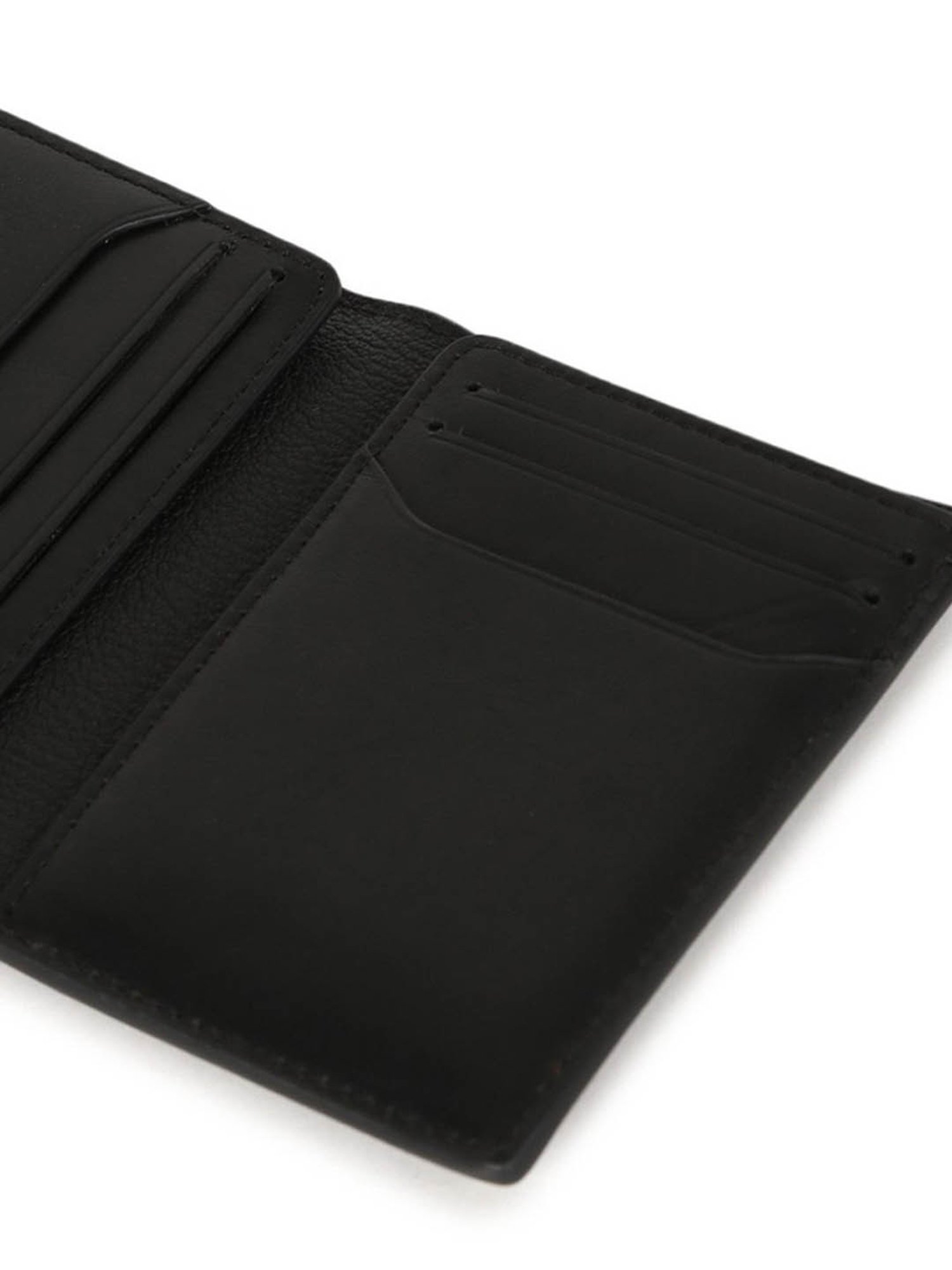 CALVIN KLEIN Black Pebble Textured Bi Fold Wallet