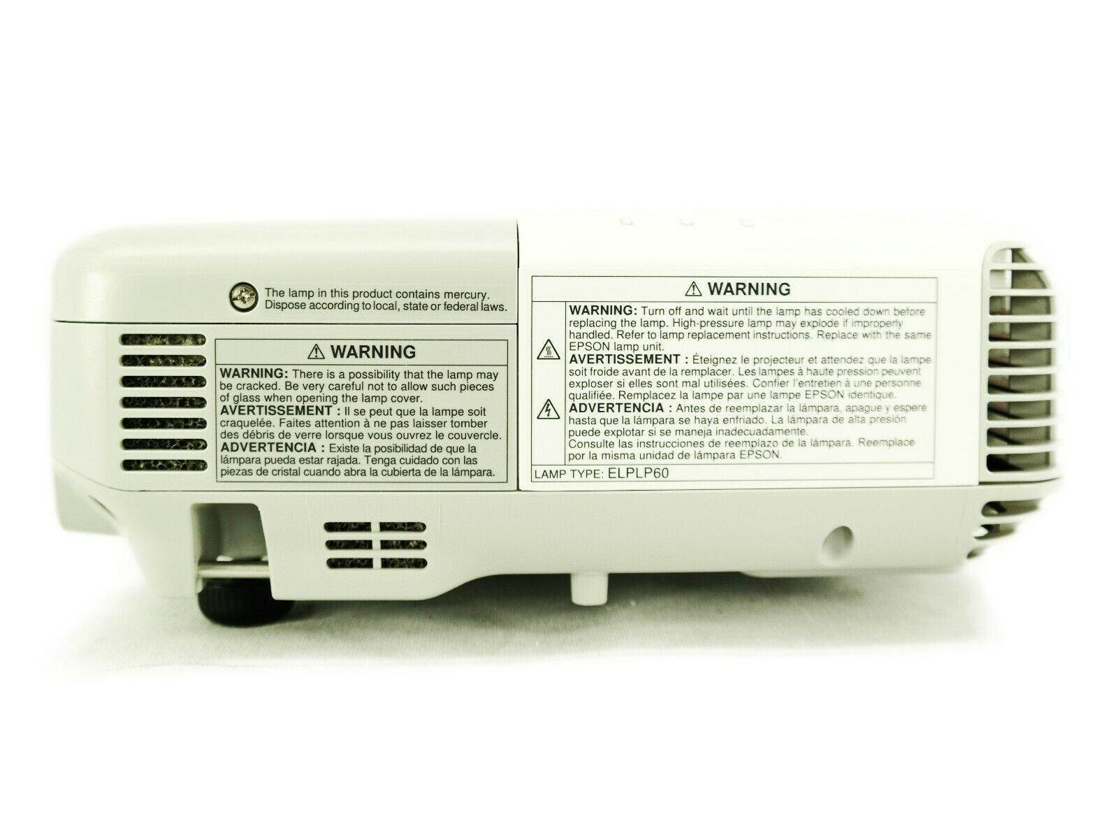 Epson PowerLite 93+ 3LCD Projector HD HDMI 1080i 2600 ANSI  Native Resolution 1024 x 768 Professional Gaming Home Movie Theater w/Remote TeKswamp Included