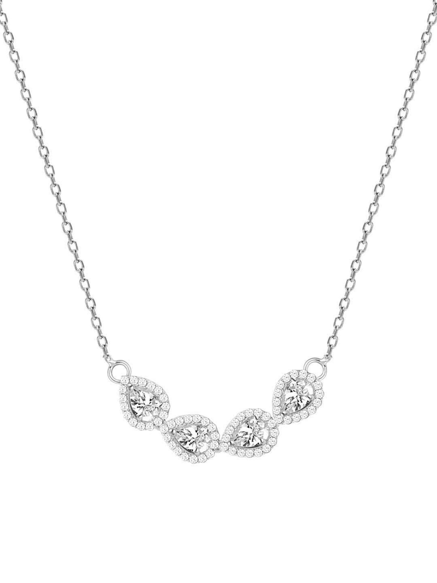 GIVA 92.5 Sterling Silver Perfect-Pear Necklace for Women