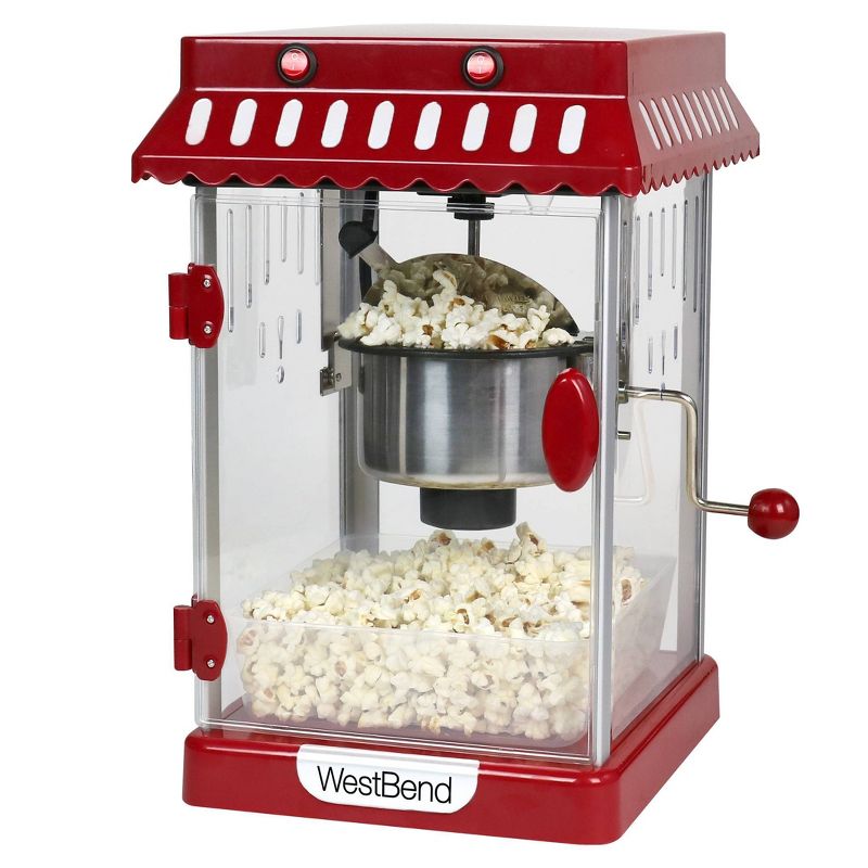 West Bend Electric Popcorn Machine with Cart - PCM20RD13