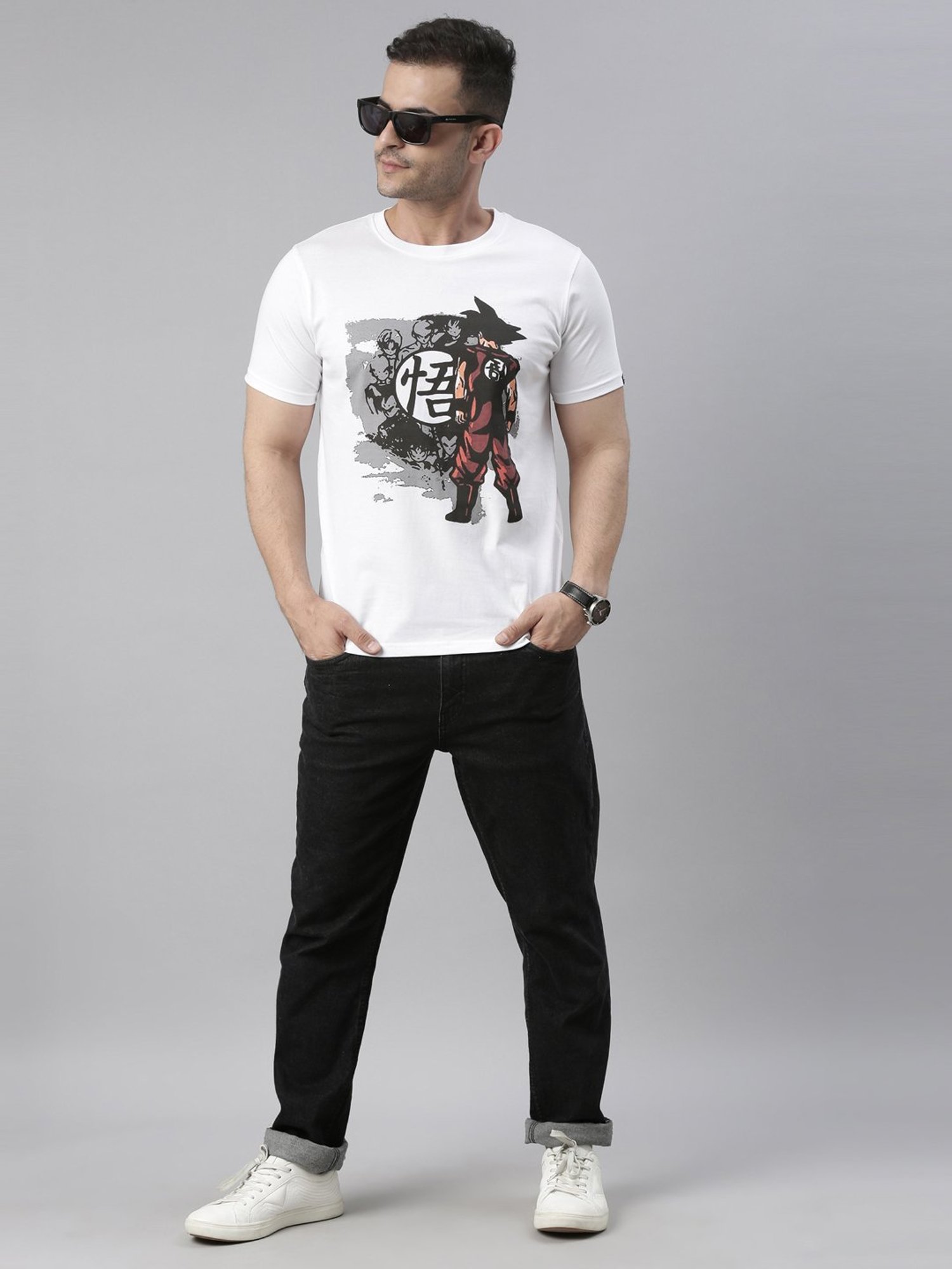 Bushirt White Cotton Crew T-Shirt