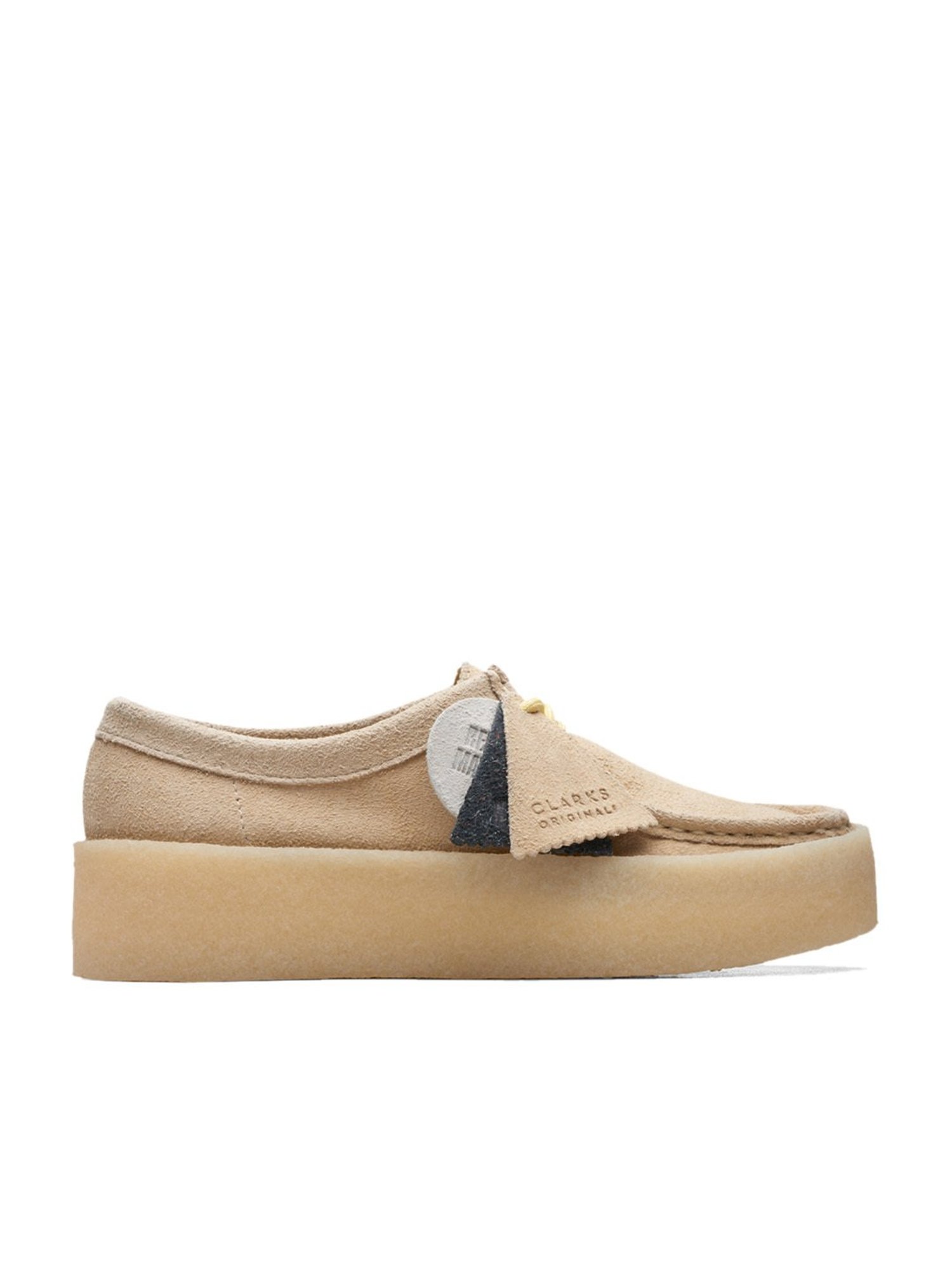 Clarks Women's Wallabee Cup Beige Derby Shoes