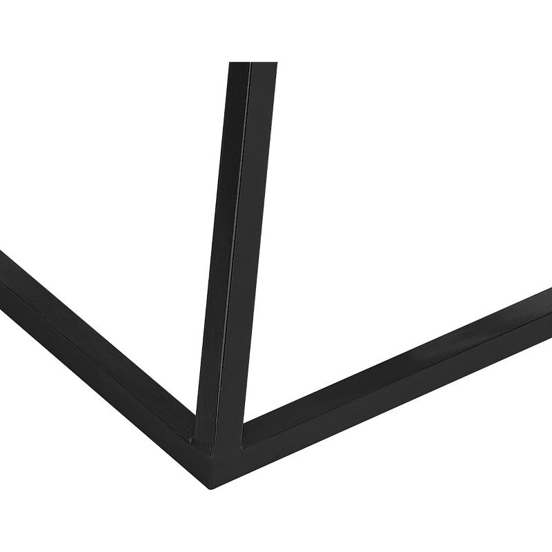 17" Audrey Marble Side Table High Black - Adore Decor