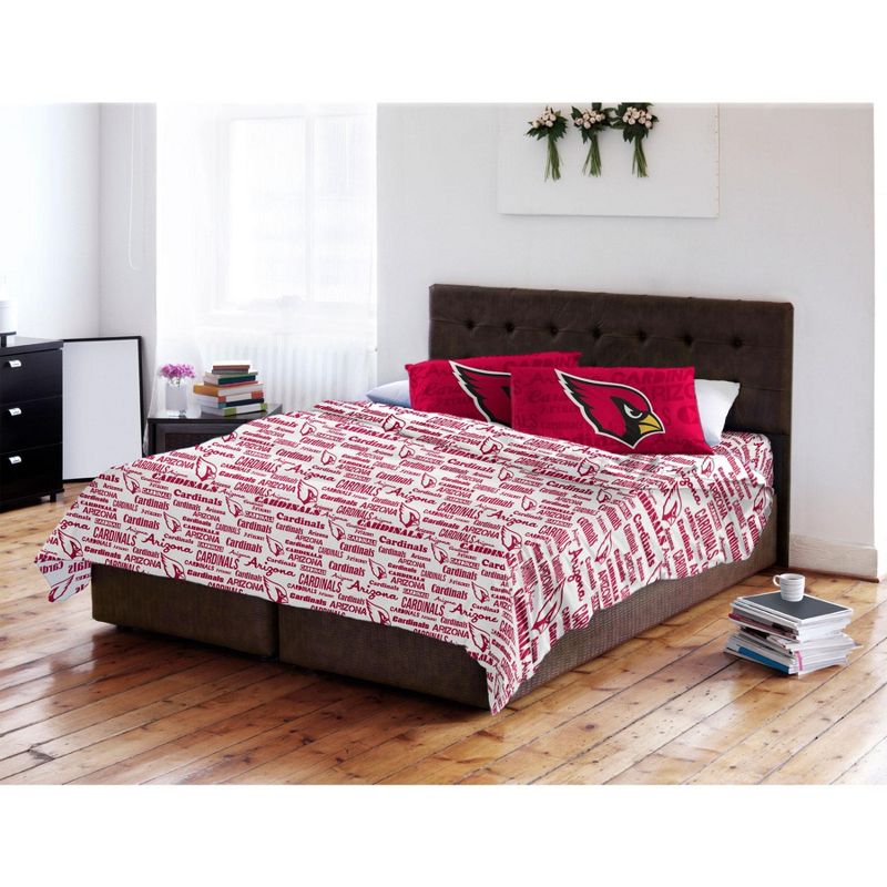 NFL Full Sheet Set Football Anthem Bedding - Arizona Cardinals..