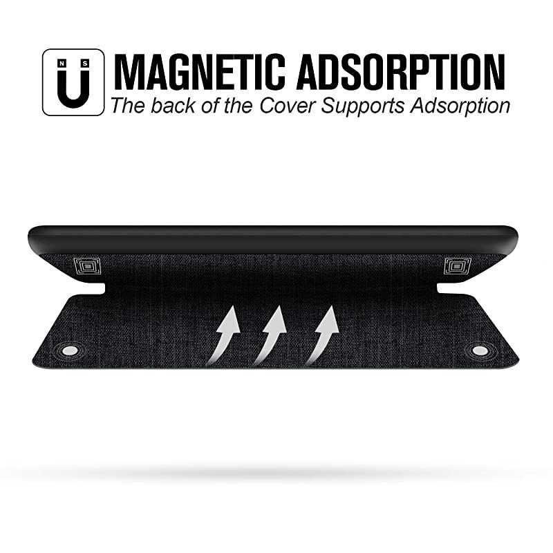 Fabric Case for AllNew Kindle 10th Gen 2019 Release Only ThinnestampLightest Smart Cover with Auto WakeSleep Support Back Cover adsorption Not Fit Kindle Paperwhite 10th Gen 2018 Black