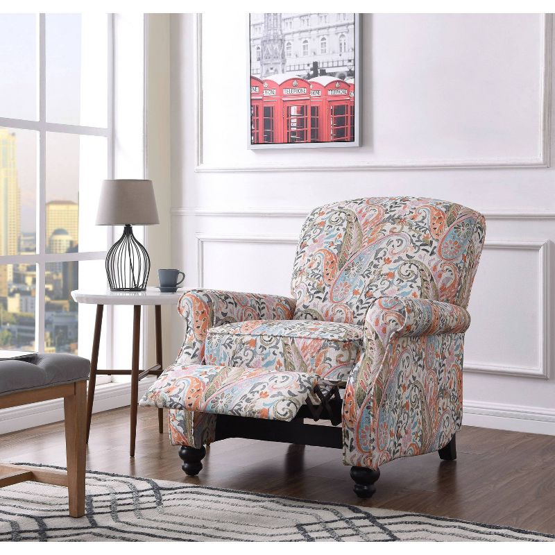 Tami Push Back Recliner Chair Paisley Yellow - ProLounger