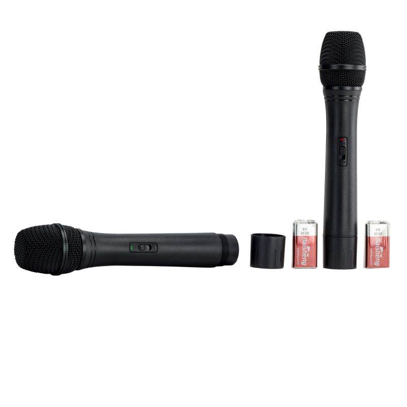 CenterStage Chorus Dual Wireless Handheld Microphone System- Easy Setup- Karaoke, Performance, Presentation