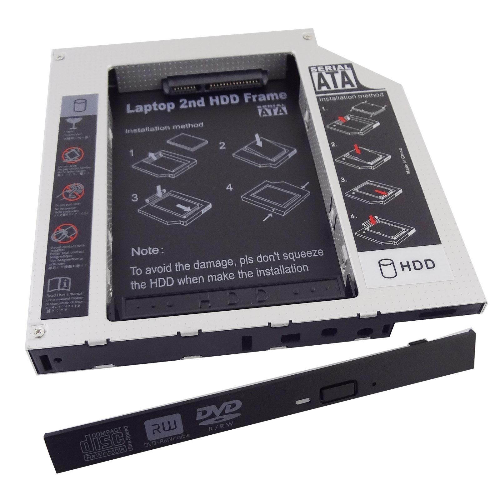 2nd Hard Drive HDD/SSD Caddy For HP EliteBook 8470p 8570p 8770p