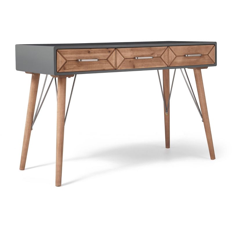 Friedman Desk Console Table Gray - Finch