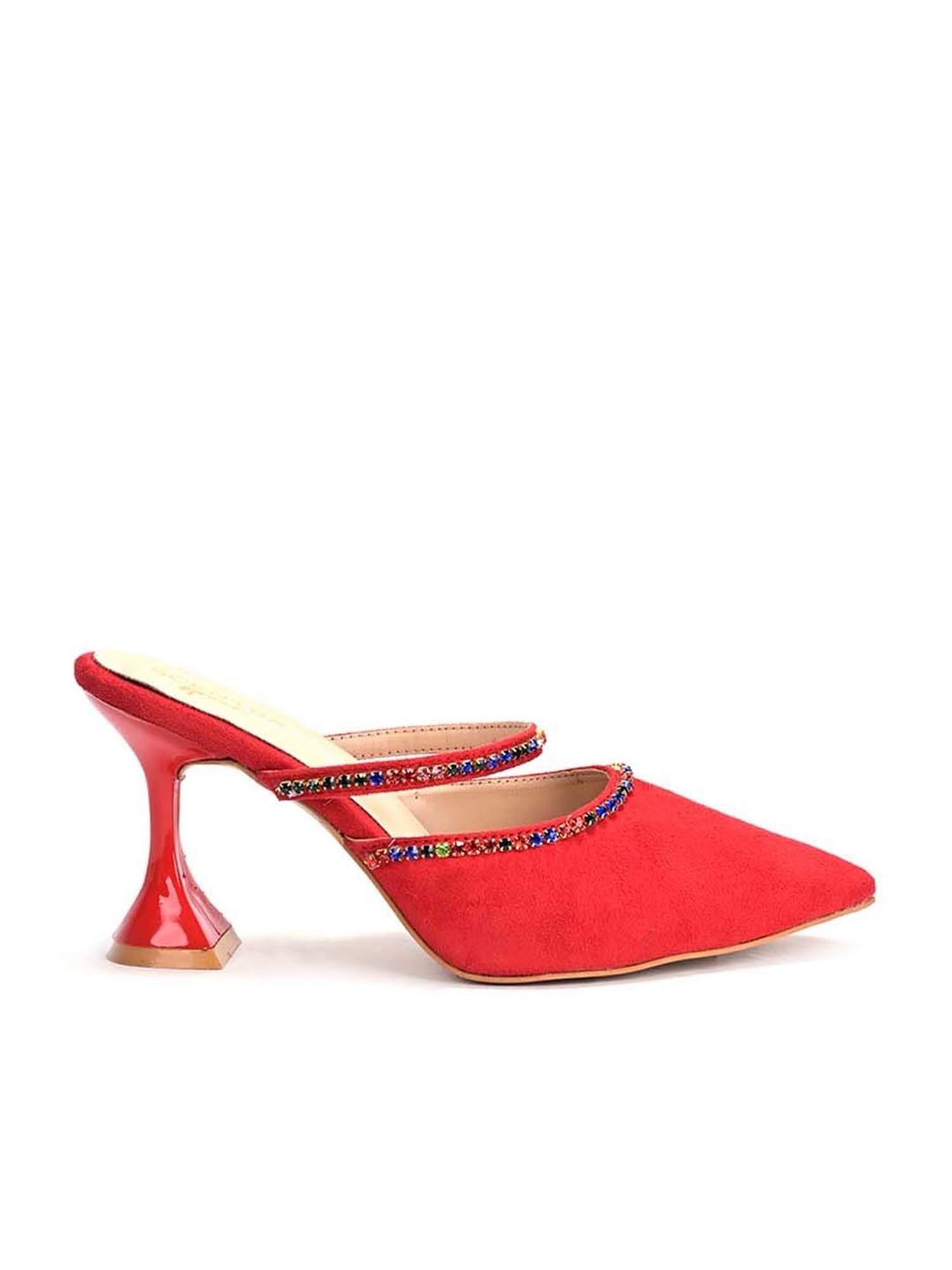 Scentra Women's Red Mule Shoes