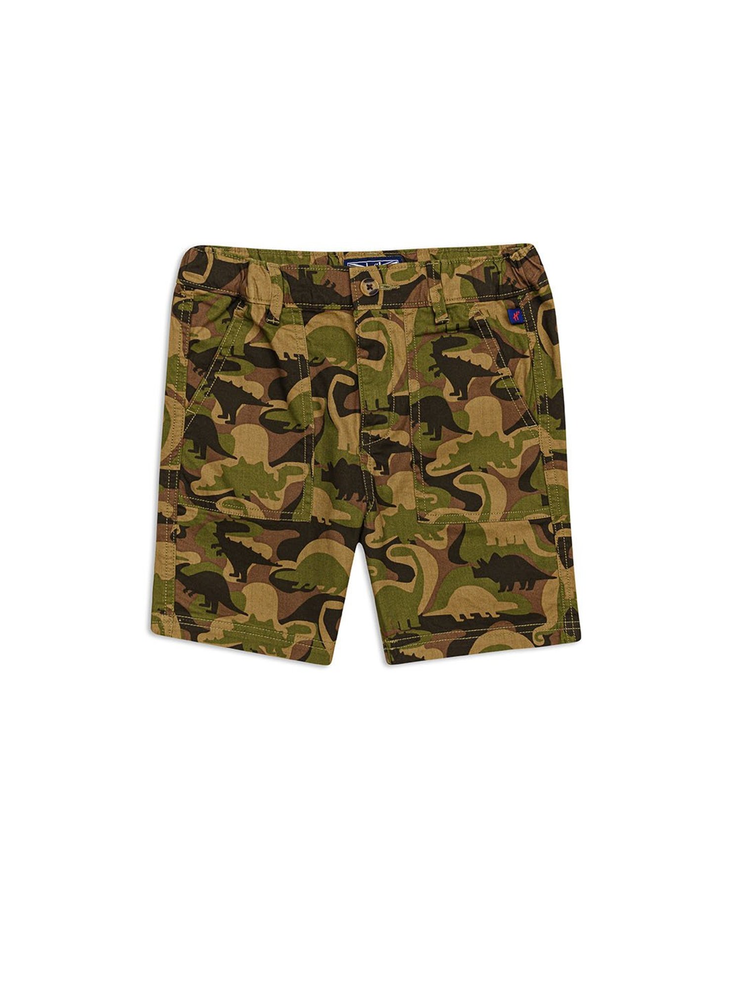 H by Hamleys Kids Multicolor Camouflage Shorts