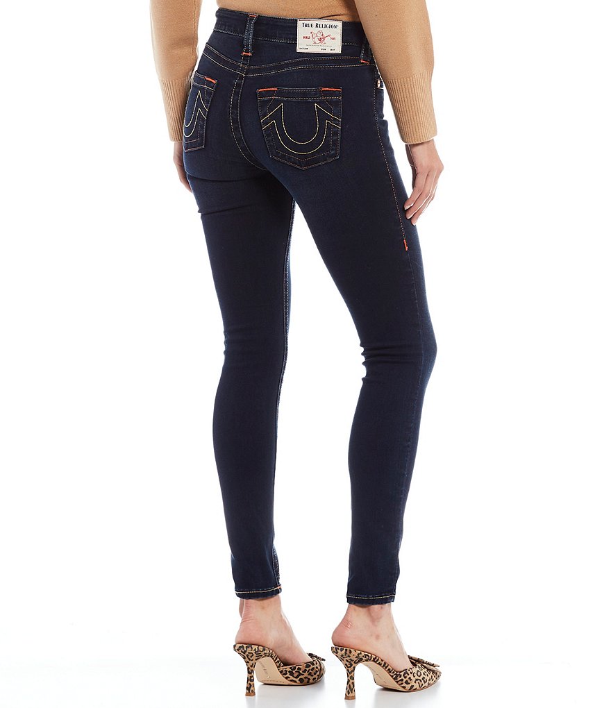 True Religion Jennie Curvy Mid Rise Skinny Jeans