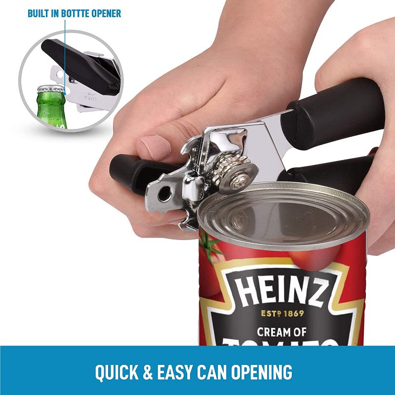Can Opener With Stainless Steel Blades With Large Turn Knob-Default Title