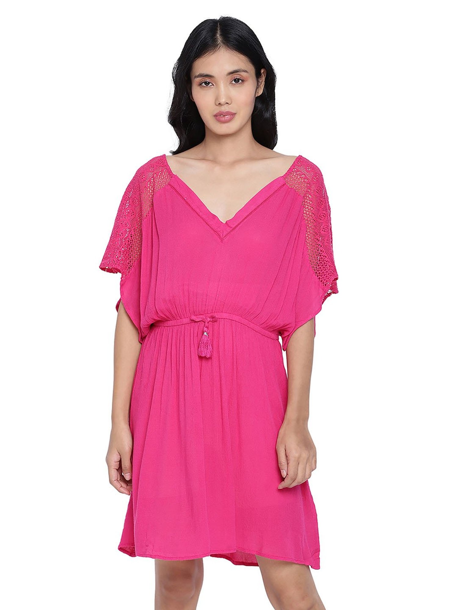 Oxolloxo Pink Lace Night Dress