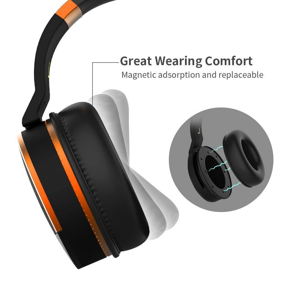 COWIN E8 [Upgraded] Active Noise Cancelling Wireless Headphones w/ Bluetooth, Microphone, Hi-Fi Deep Bass, and 20 Hour Playtime