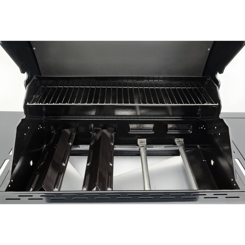 Kenmore 4 Burner Open Cart Grill with Side Burner PG-40406S0L-1 Stainless Steel and Black