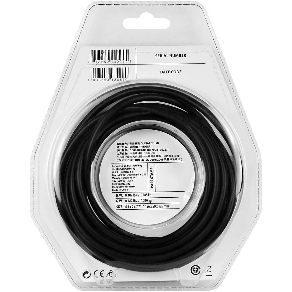 behringer guitar usb interface, black guitar2usb