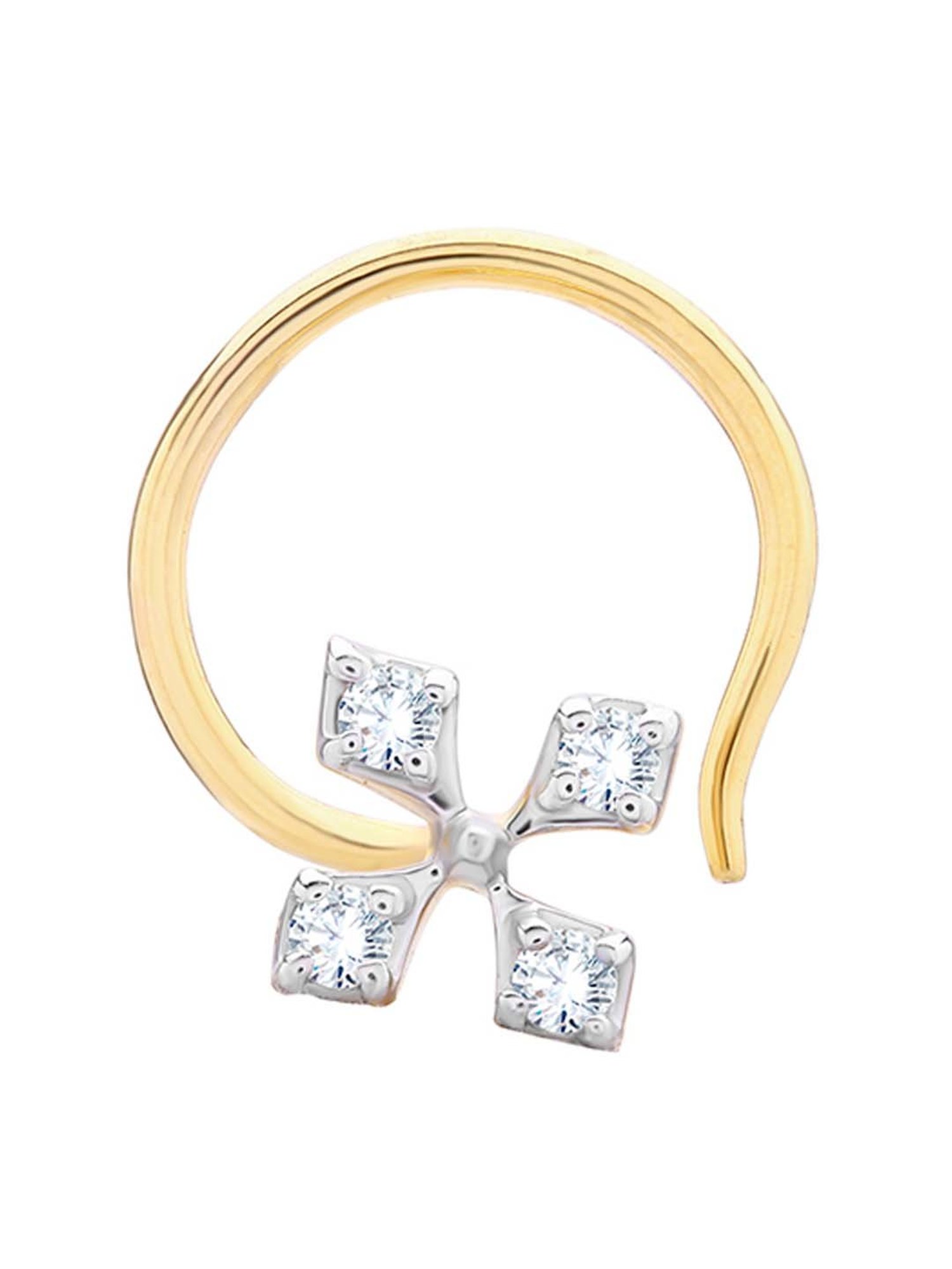 Malabar Gold and Diamonds 18 kt Gold & Diamond Nosepin