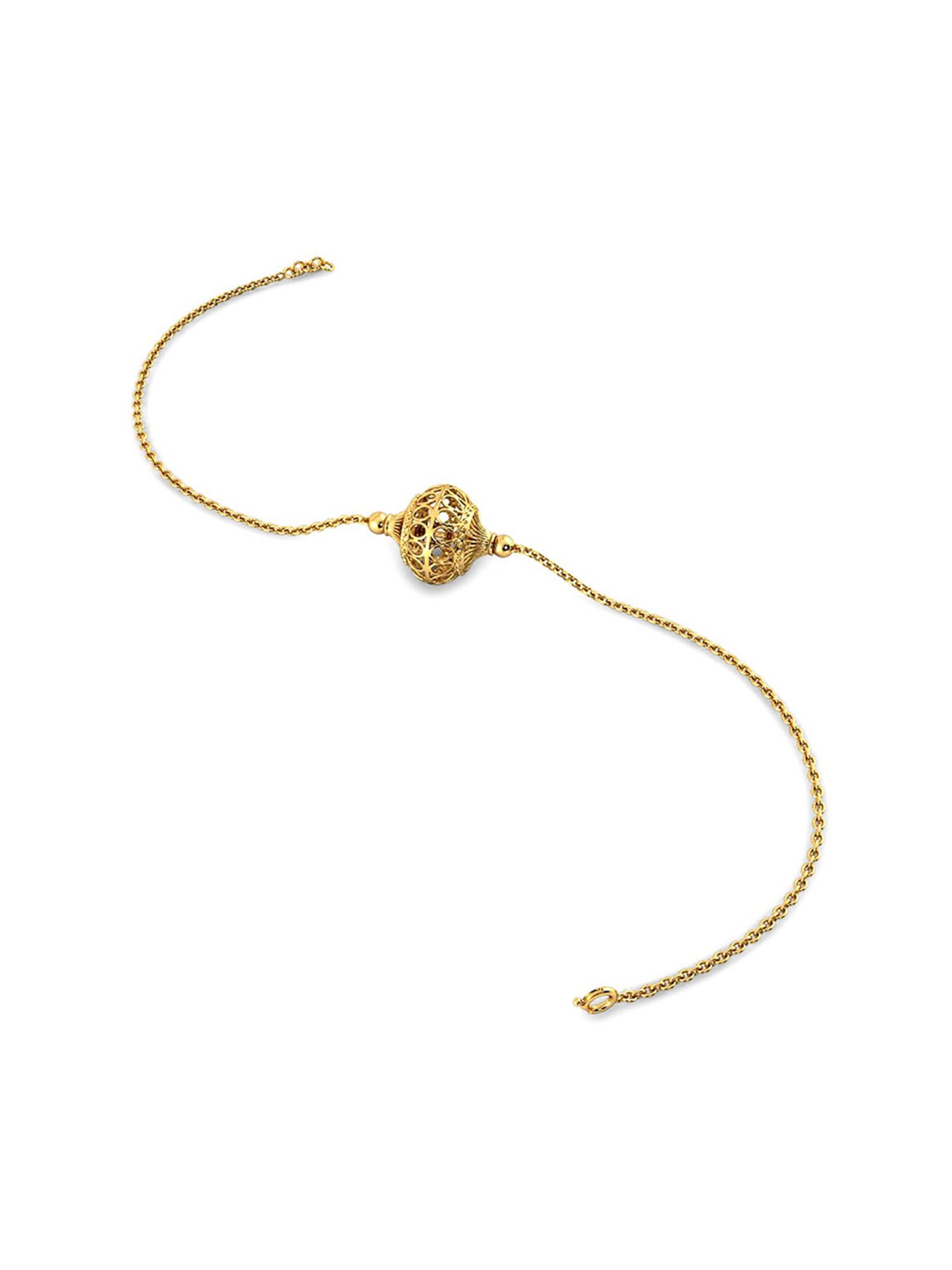 Candere by Kalyan Jewellers BIS Hallmark 18k Yellow Gold and Certified Bracelet