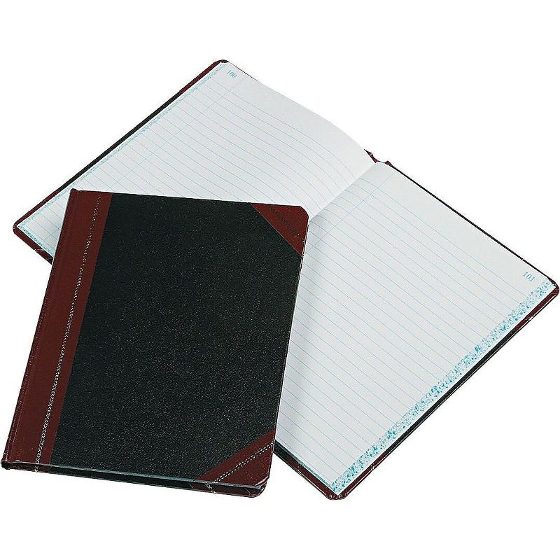 Boorum & Pease Record/Account Book Record Rule Black/Red 150 Pages 9 5/8 x 7 5/8 38150R