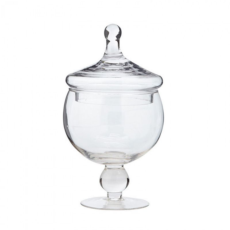 Amici Home Apothecary Clear 16-20 & 24 oz Storage Jars, Set of 3 Different Sizes