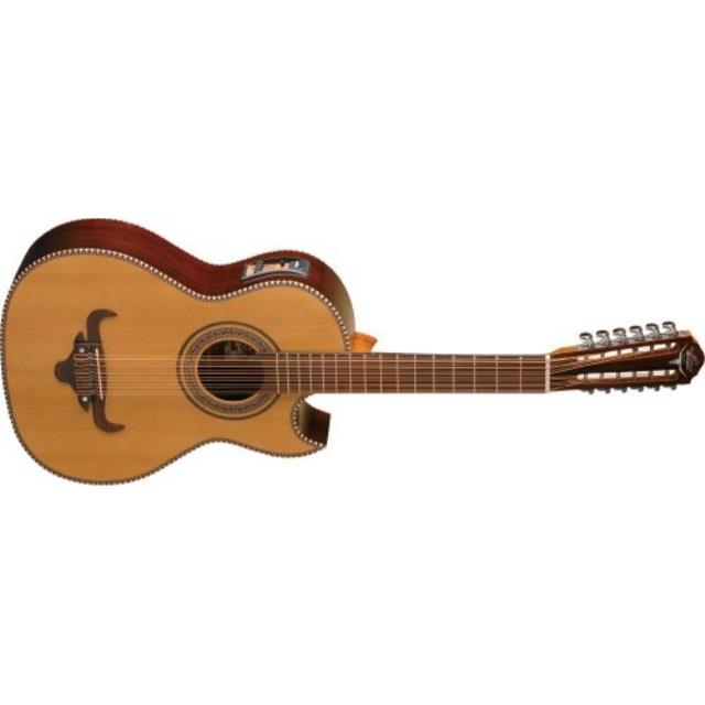 oscar schmidt oh52se solid cedar top bajo sexto acousticelectric guitar with deluxe padded gig bag