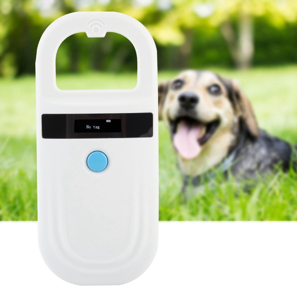 ISO FDX-B 134.2Khz Animal ID Reader OLED Portable Pet RFID Microchip Scanner