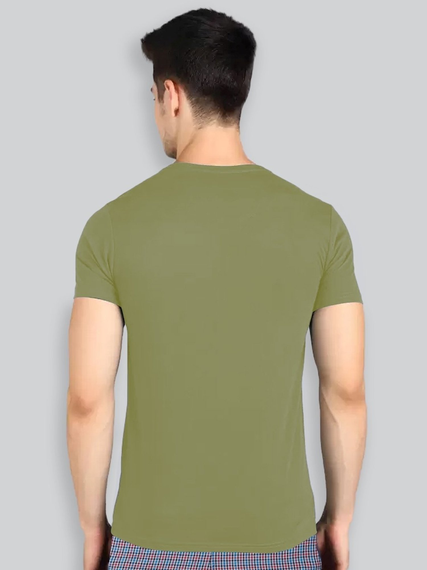 Lux Nitro Olive Regular Fit T-Shirt Pack of - 2