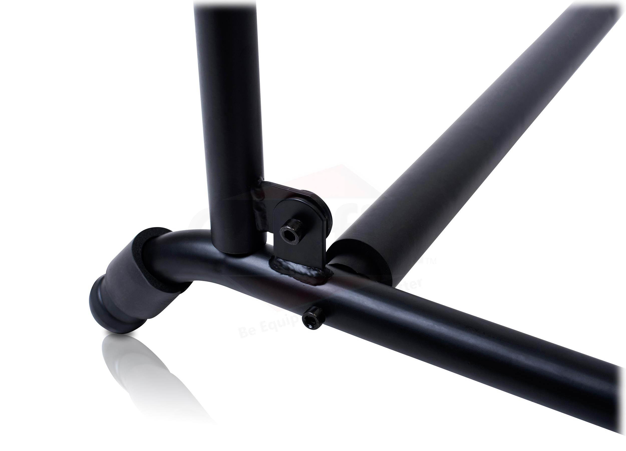 Three Guitar Rack Stand by GRIFFIN | Floor Storage Holder for Multiple Guitars | Neck Mount Support For Electric, Acoustic Bass, Accessories | Recording Studios, Schools, Stage Performers, Wall Hanger