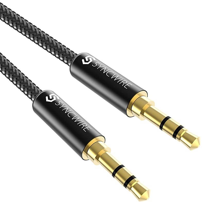 Long Aux Cable 65Ft Auxiliary Audio Cable for Headphones Car Home Stereos iPhoneIpad iPodEcho Dot Galaxy S8 Galaxy Note 8 Smartphones More Black