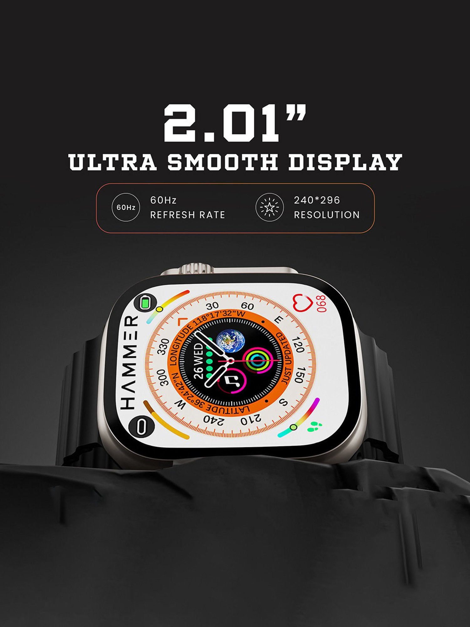 I Kall W1 Smartwatch (Black)