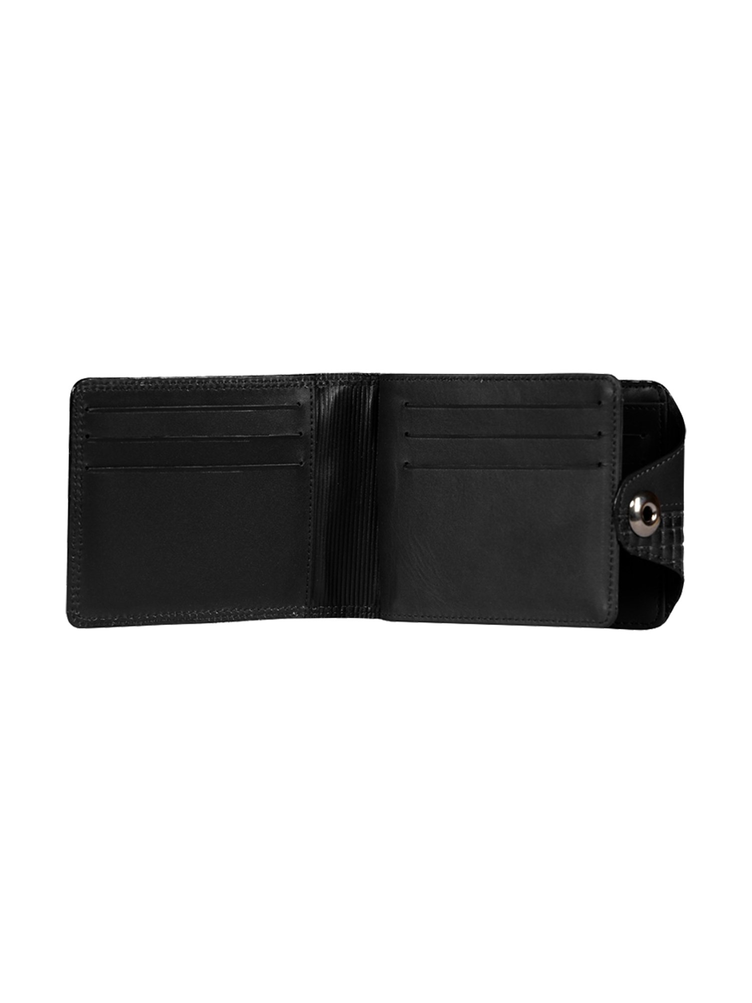 Scharf Black Leather Set Of Waist Belt And Wallet For Men