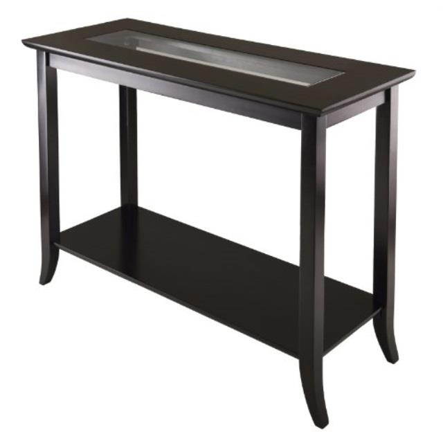 winsome genoa occasional table, dark espresso