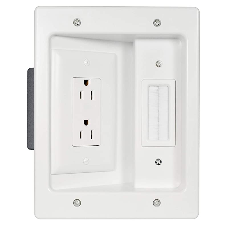 Home Office Theater Home Theater In Wall TV Power Kit White 51 HT2102WHV1