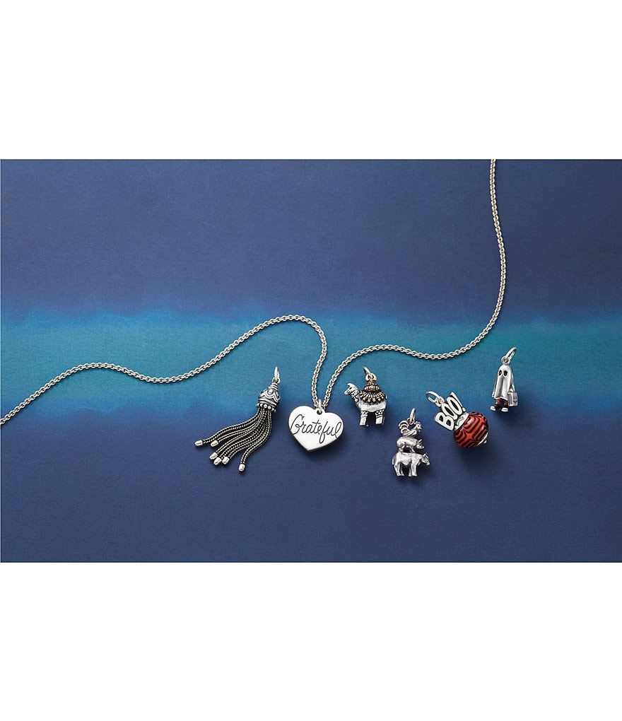 James Avery Halloween Art Glass Boo Charm