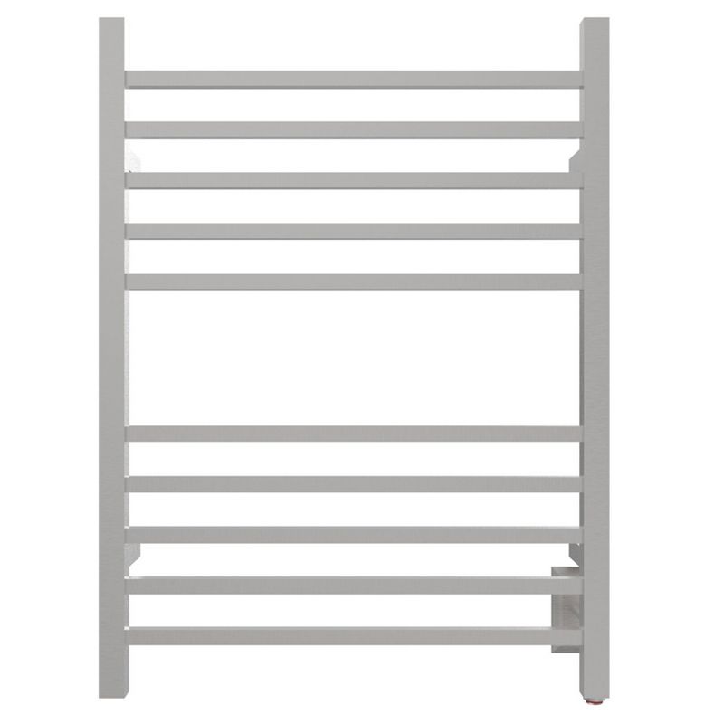 Amba RSWH-B Radiant 10 Bar Hardwired Square Heated Double Towel Warmer, Brushed