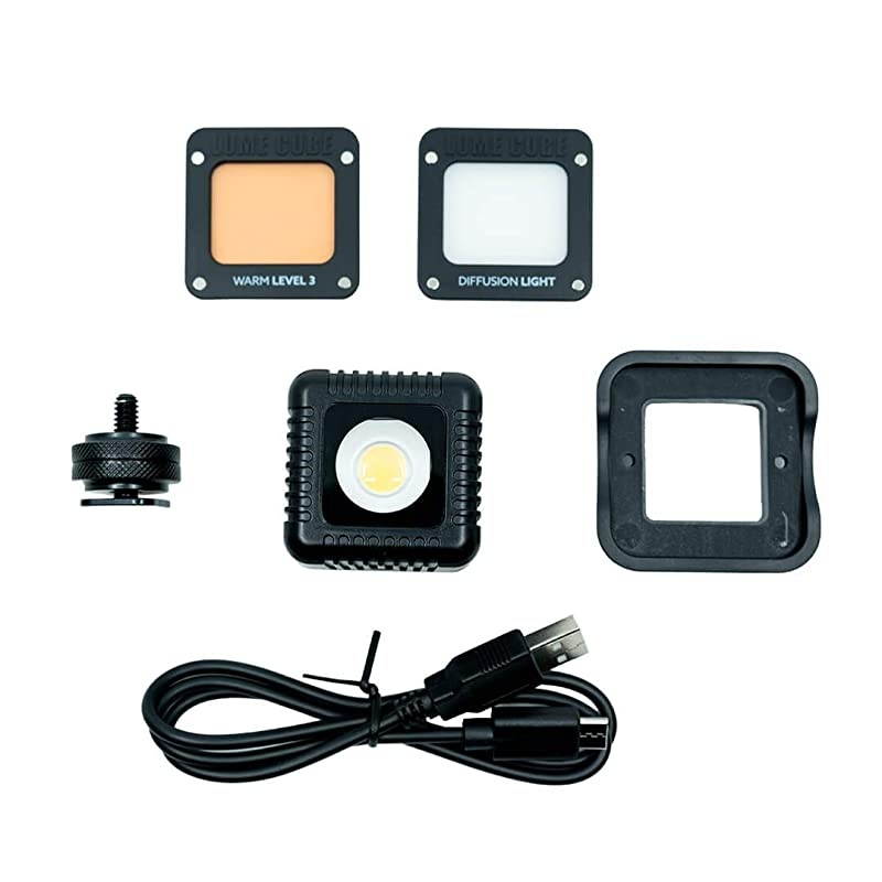 20 Daylight Balanced LED Light for Photo Video Content Creation Includes Warming Gel Diffuser DSLR Camera Mount for Sony Nikon Panasonic Fuji Canon GoPro Drones