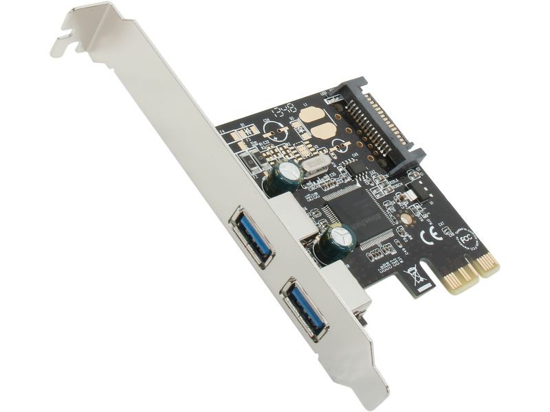 StarTech.com 2 Port PCI Express PCIe SuperSpeed USB 3.0 Controller Card w/ SATA Power Model PEXUSB3S23