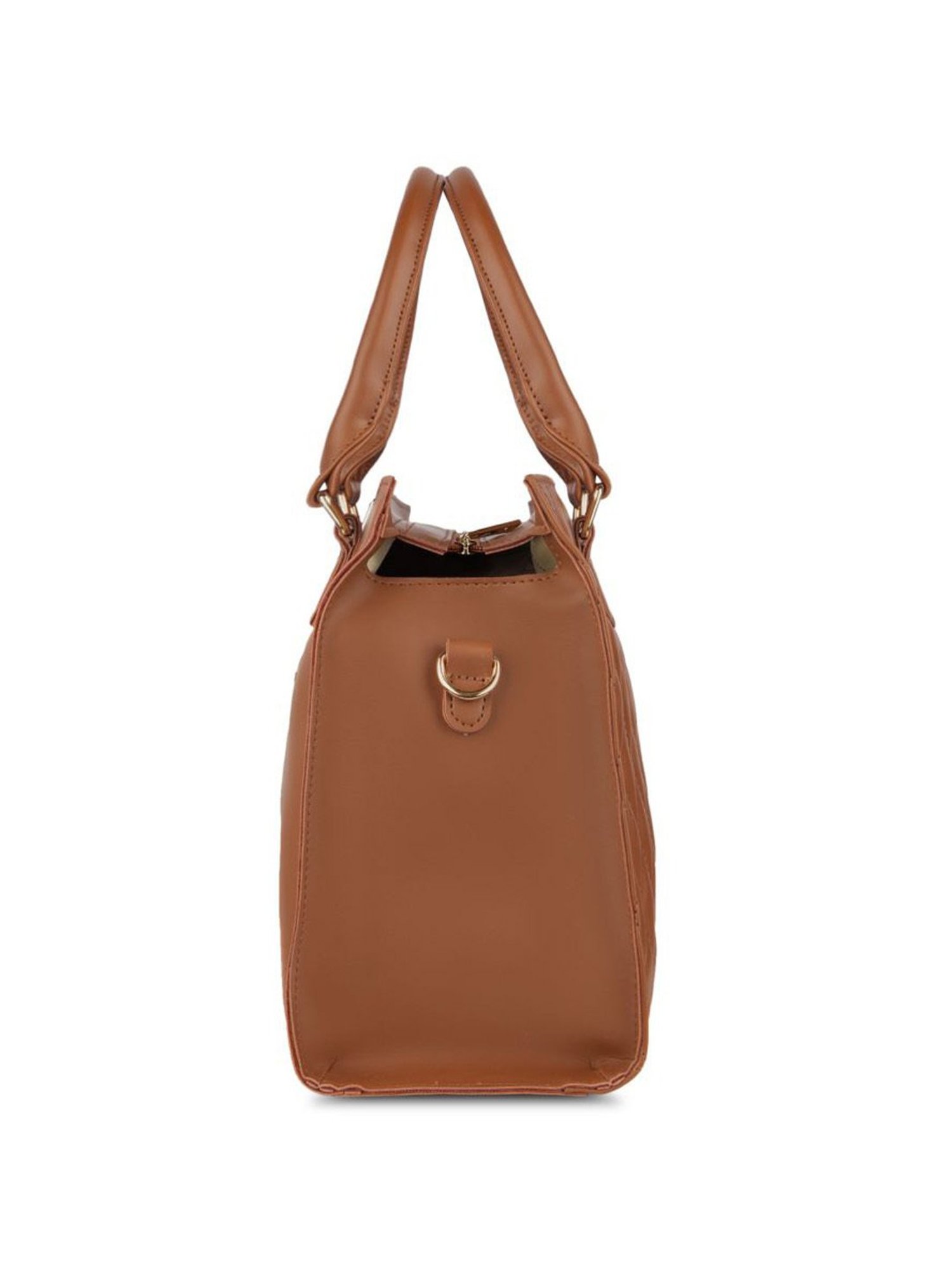 Lavie Stitch Shelly Tan Synthetic Quilted Handbag