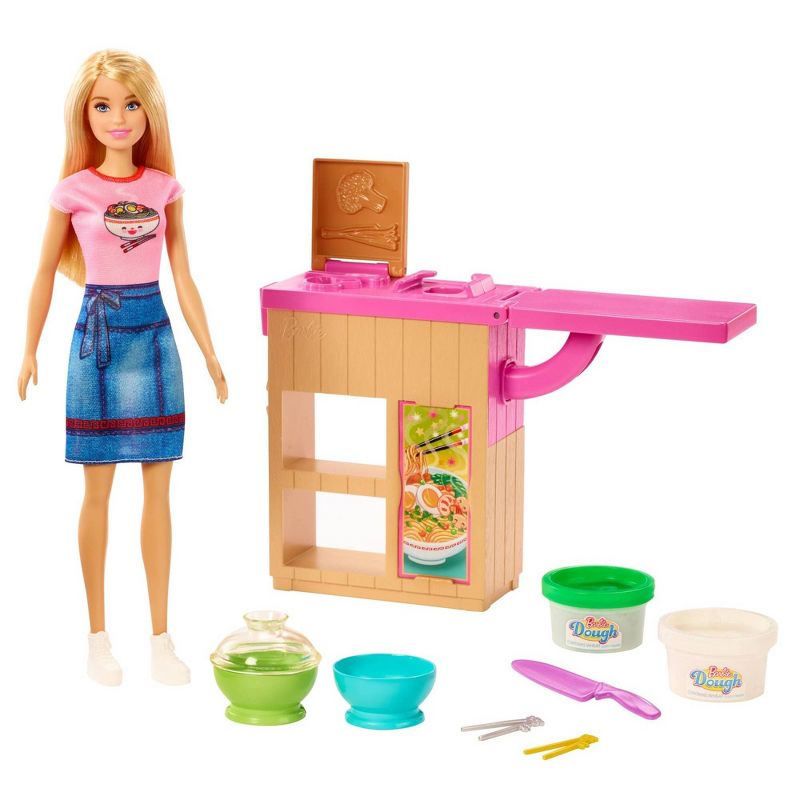 Barbie You Can Be Anything Noodle Maker Blonde Doll and Playset