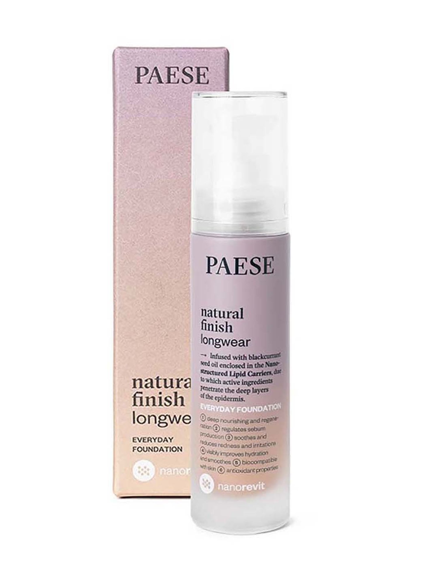 Paese Cosmetics Natural Finish Longwear Foundation 05 Natural - 35 ml