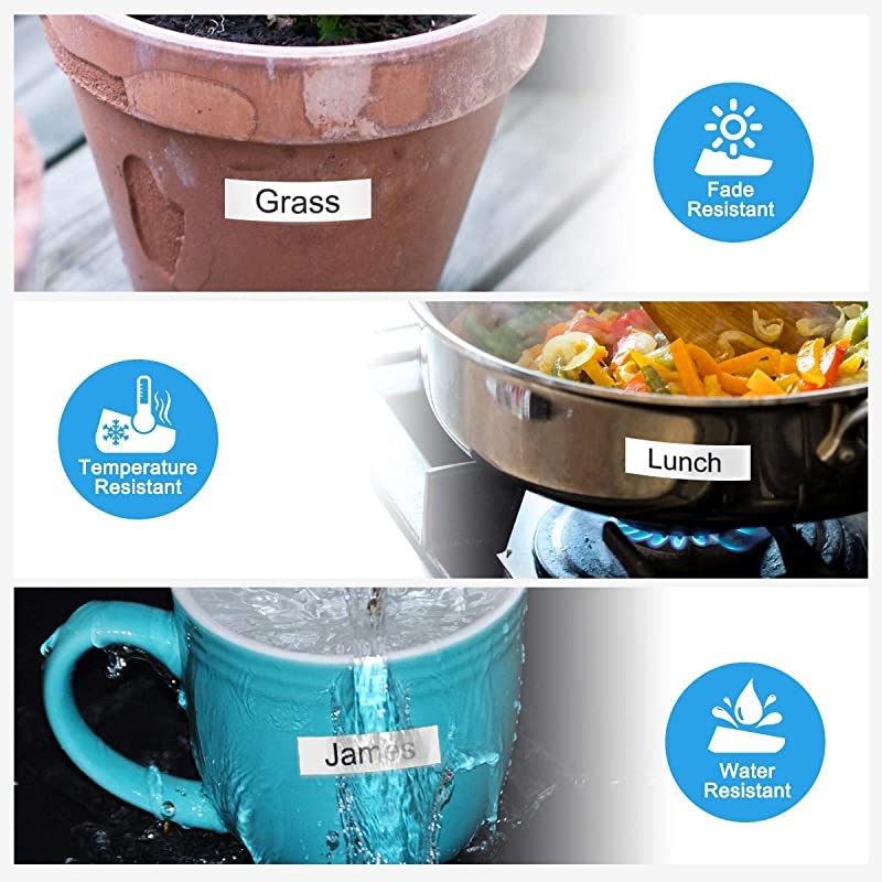 Compatible Label Tape Replacement for DYMO LetraTag Refills 91331 12mm Plastic White Tape for Label Maker QX50 LT100H LT100H Plus and LT100T 12 Inch x 13 Feet Black on White 3 Pack